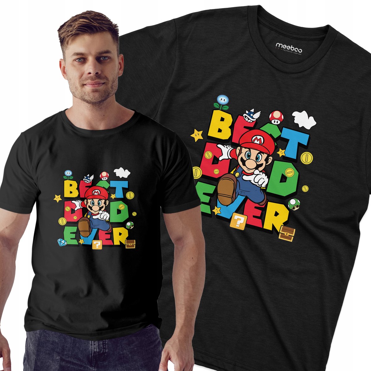 Koszulka SUPER MARIO dla TATY na dzień OJCA TATA prezent dla niego