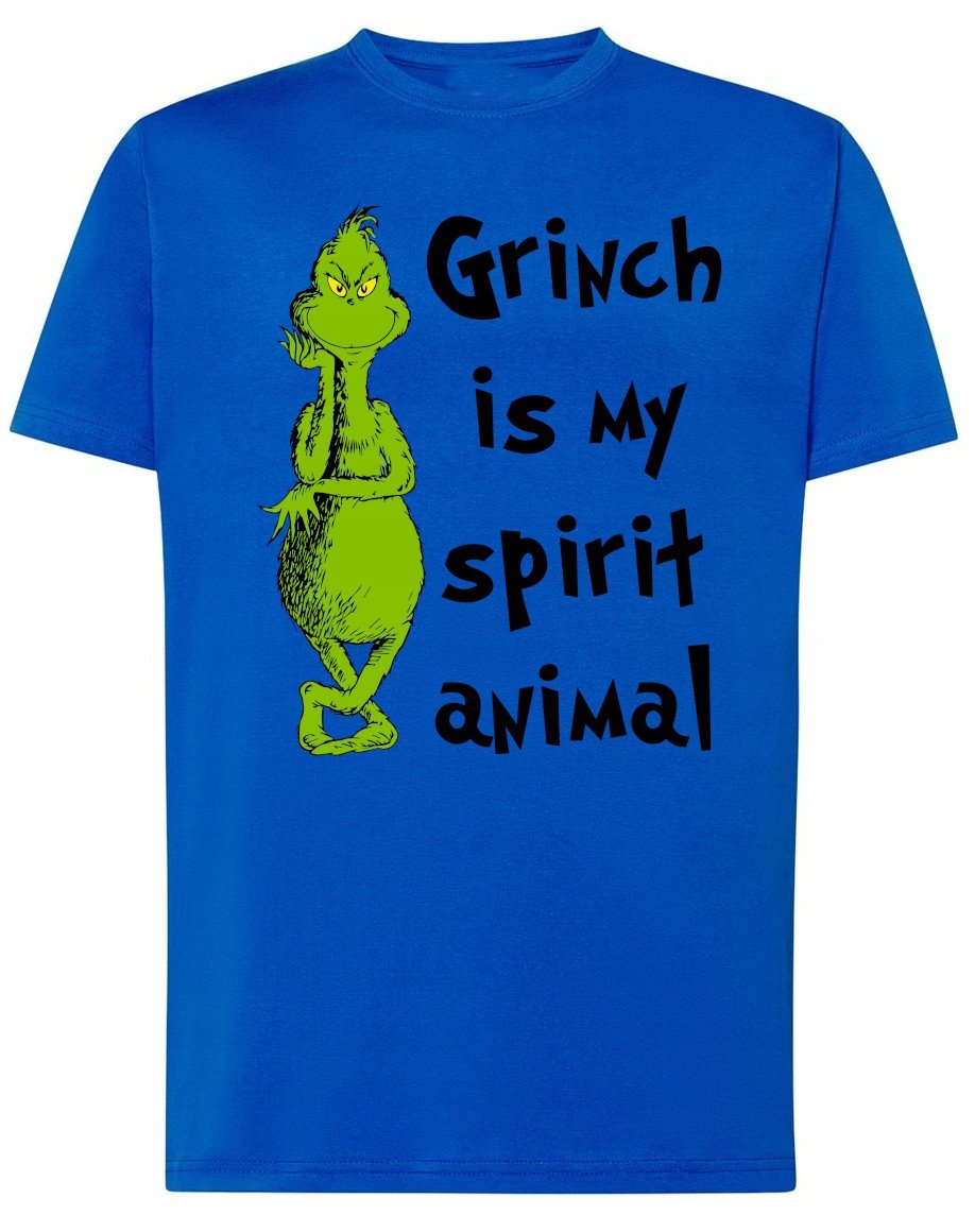 T-Shirt Grinch jest Moim Zwierzęciem Prezent Boże Narodzenie r.S