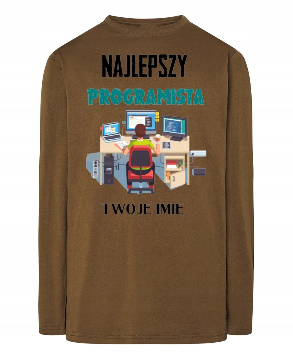 Longsleeve Najlepszy Programista Twoje Imię r.XXL