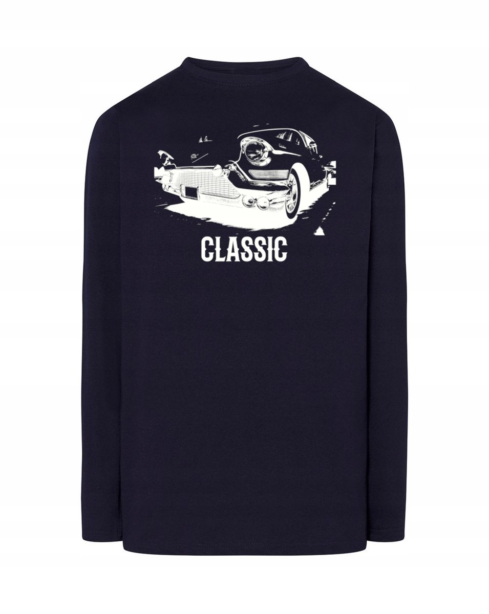 Longsleeve męski nadruk Samochód Klasyk r.XS