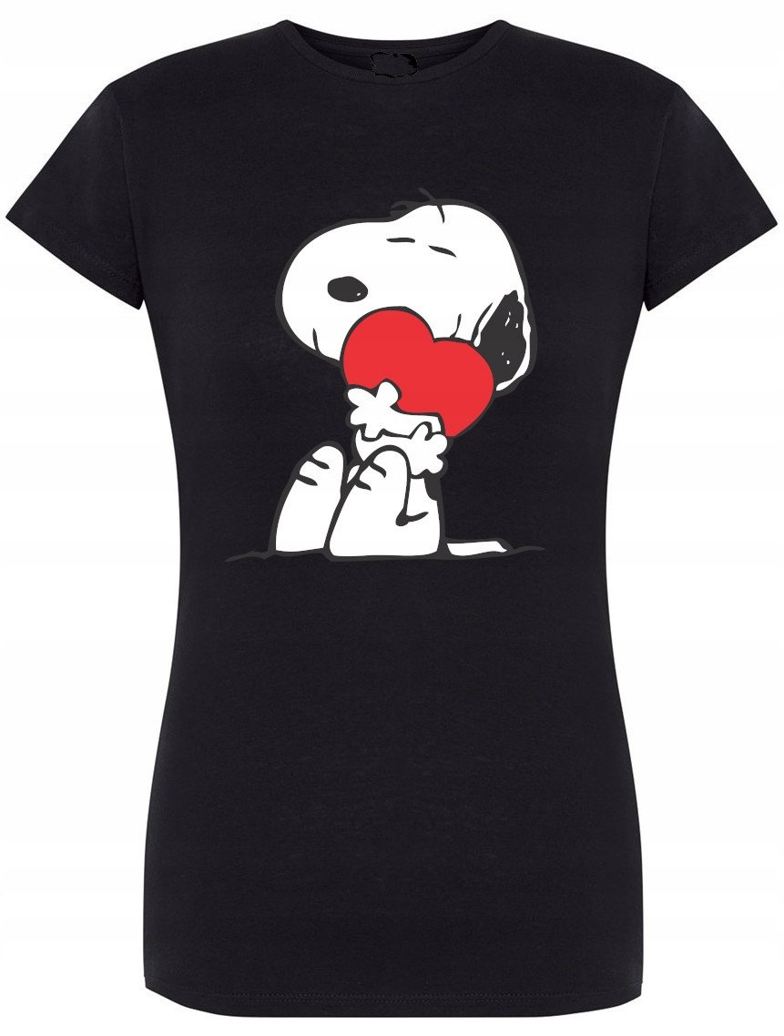 T-Shirt damski nadruk Snoopy Dog r.S