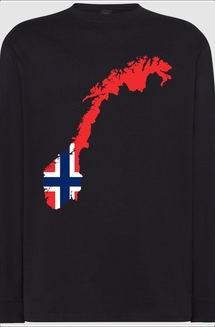 Norwegia Flaga Męska Bluza Longsleeve Rozm.XL