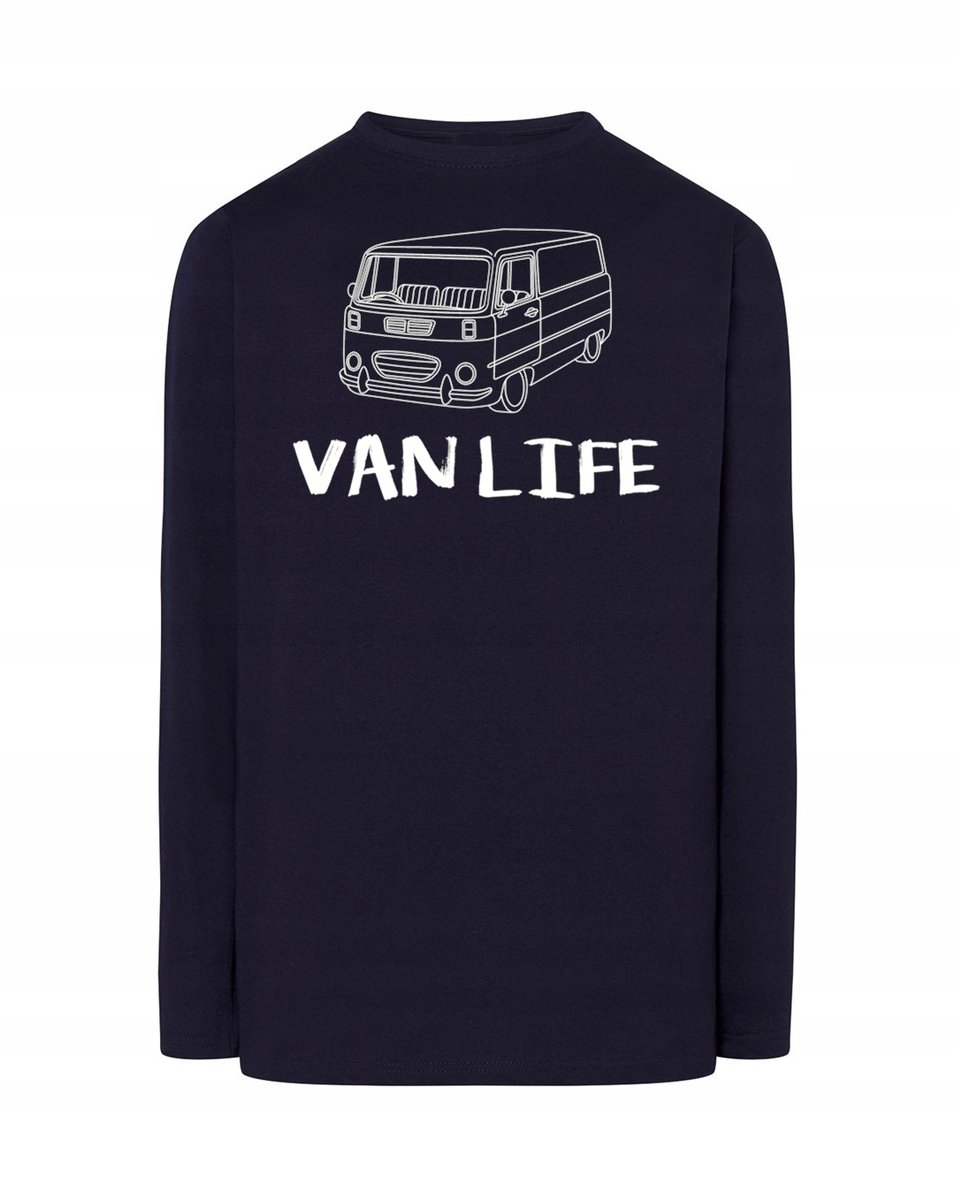 Longsleeve męski FAJNY nadruk VAN Van Life r.5XL