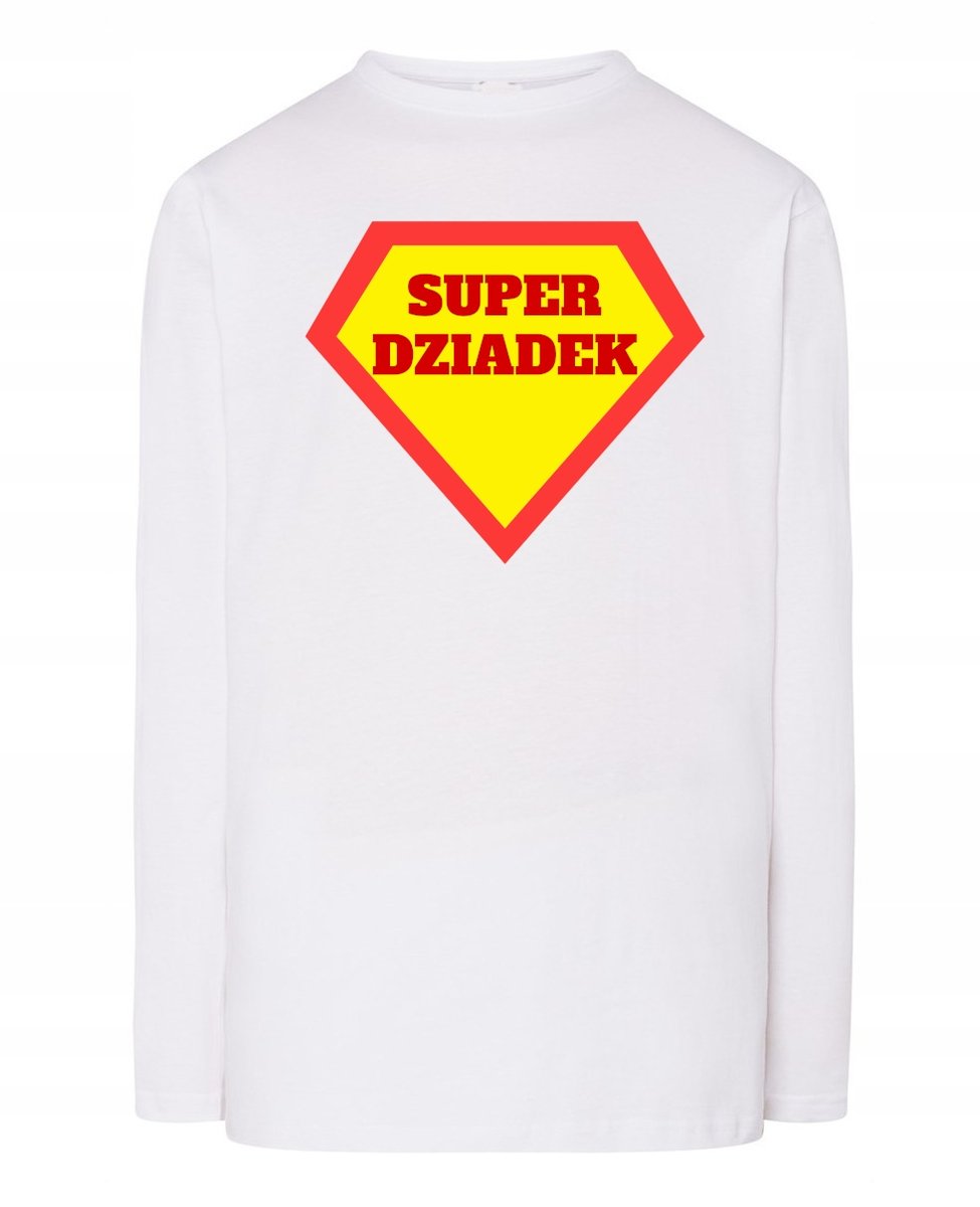 Longsleeve męski Dzień Dziadka Super DZIADEK Prezent r.S