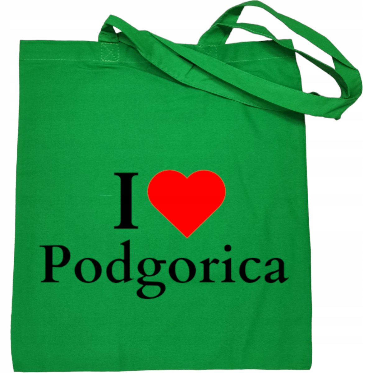 Torba na zakupy nadruk I Love Podgorica Kocham Czarnogóra