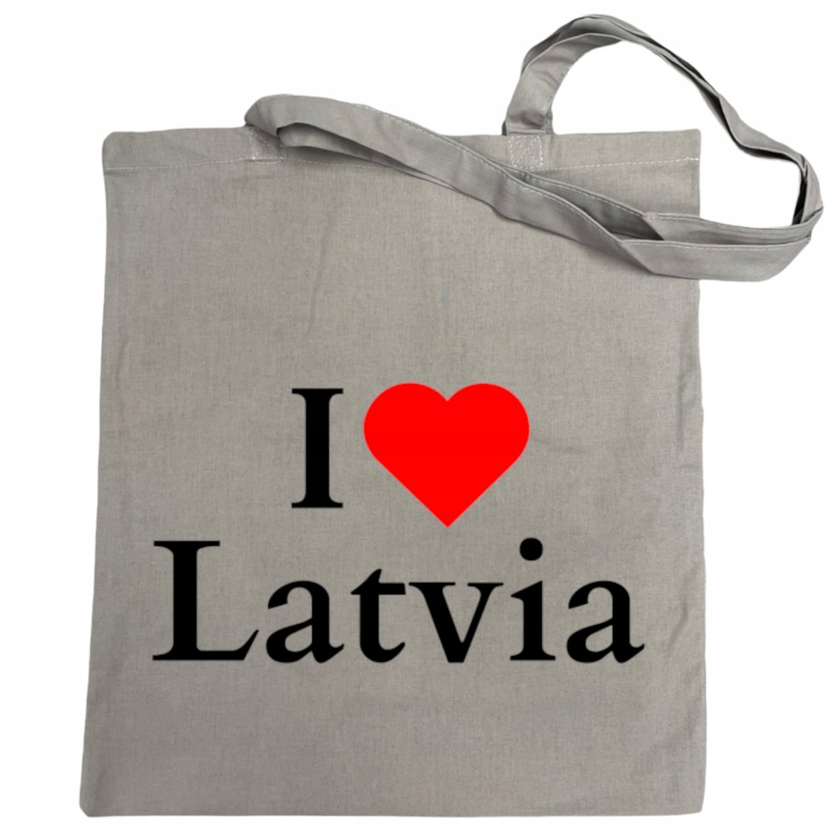 Torba na zakupy nadruk I Love Latvia Kocham Łotwe