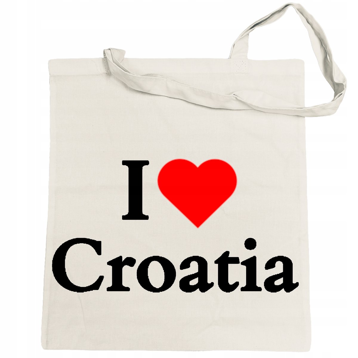 Torba na zakupy nadruk I Love Croatia Kocham Chorwację