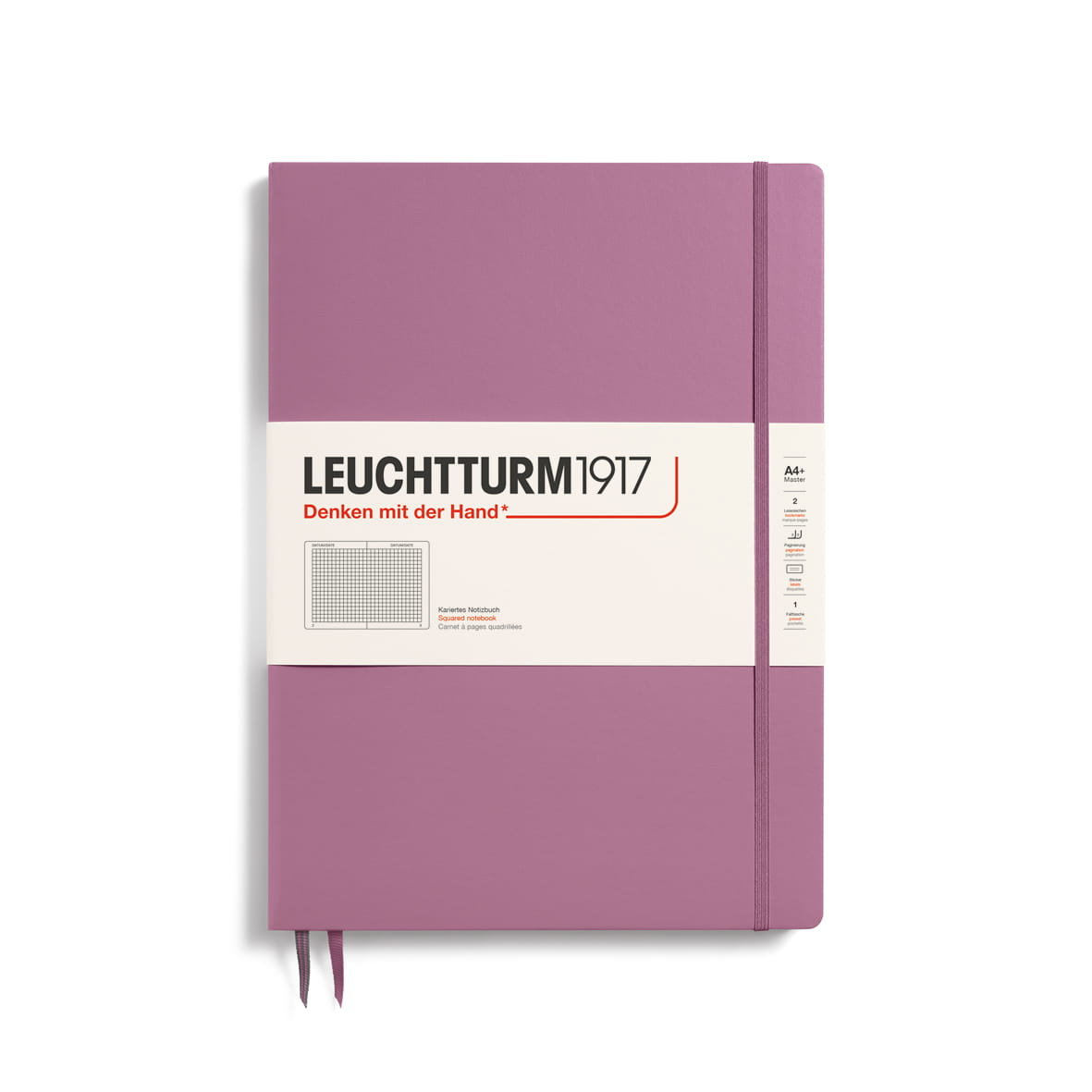 Notatnik Leuchtturm1917 Master Slim A4+, Kratka, Dusty Rose