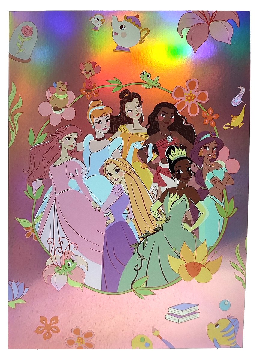 Duża kartka okolicznościowa / urodzinowa Holo Disney Księżniczki