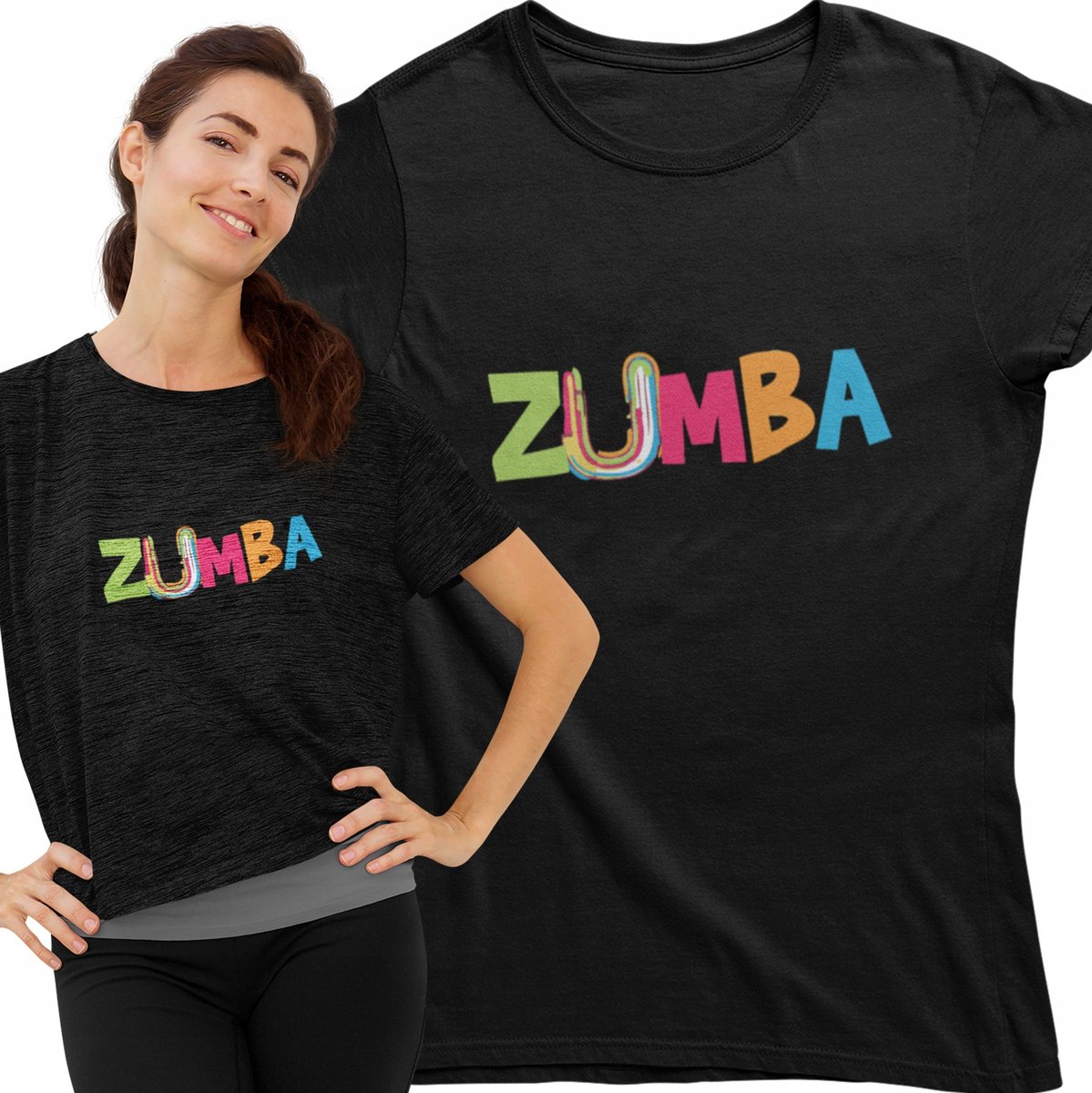 KOSZULKA DAMSKA NA ZUMBĘ t-shirt prezent z nadrukiem dla niej