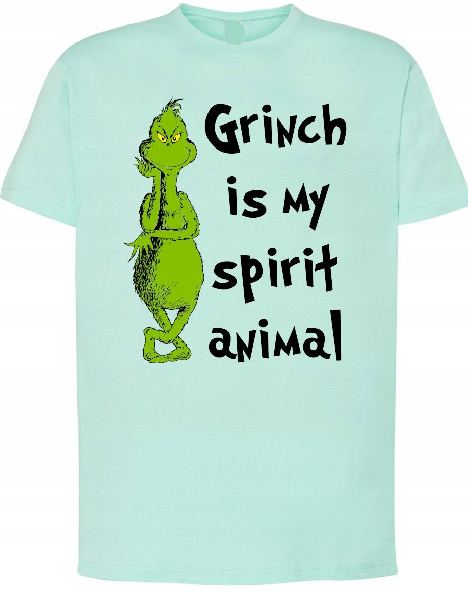 T-Shirt Grinch jest Moim Zwierzęciem Prezent Boże Narodzenie r.XL
