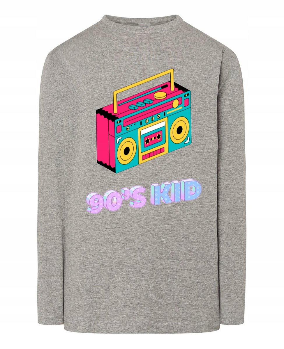 Longsleeve męski Retro print 90's Kid Dziecko lat 90 tych r.M