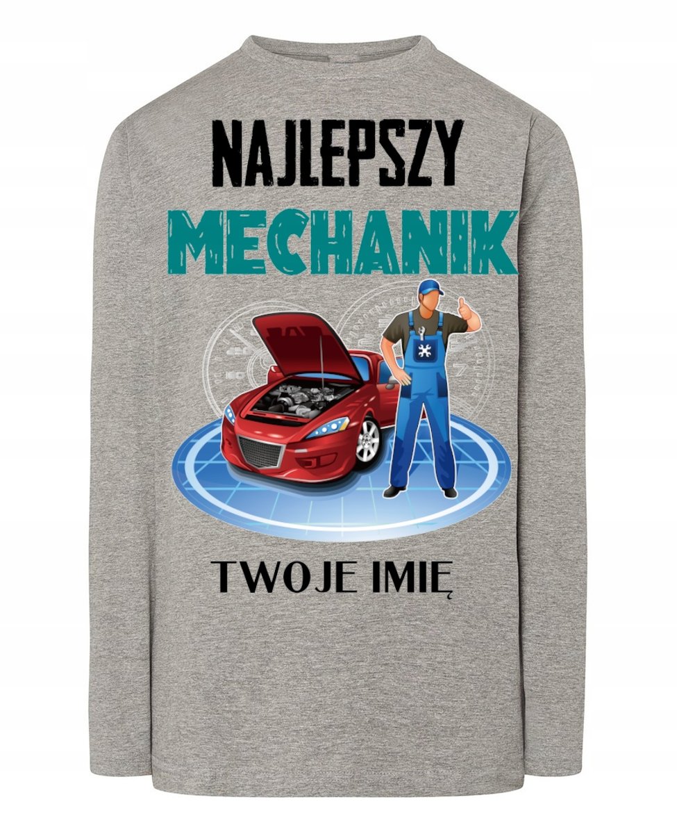 Longsleeve Najlepszy Mechanik Imię XL