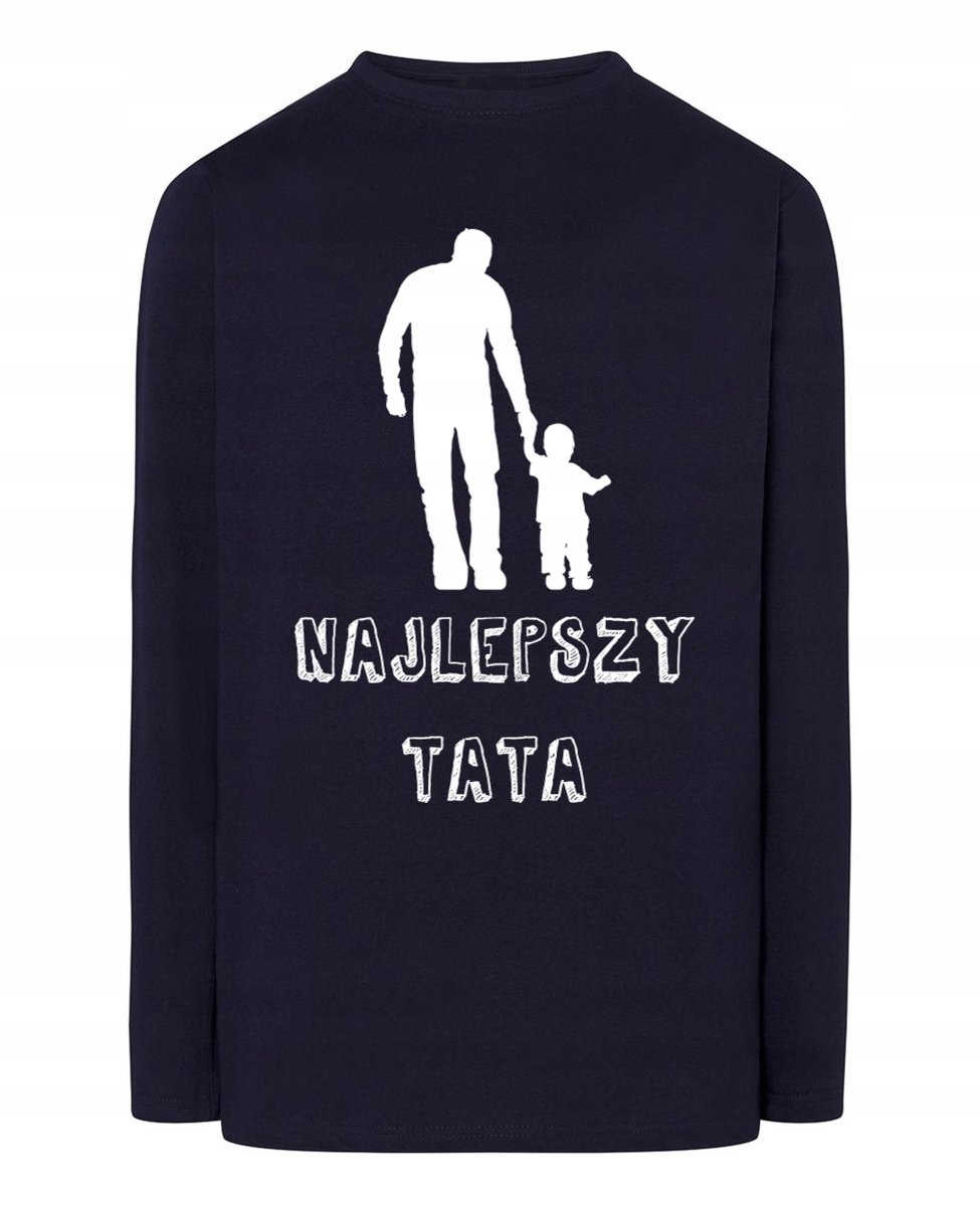 Longsleeve na Dzień Taty Prezent Najlepszy TATA dla Taty r.XL
