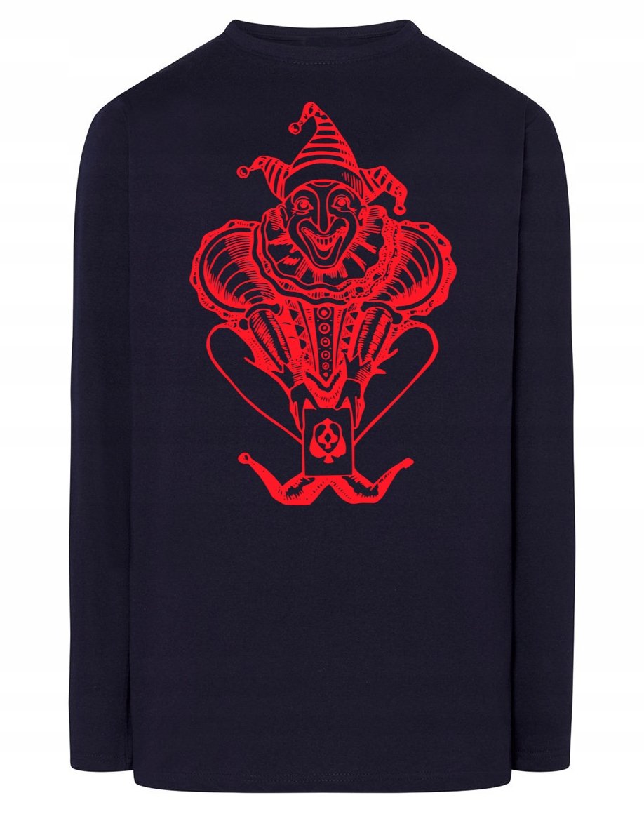 Longsleeve męski nadruk KLAUN JOKER r.S