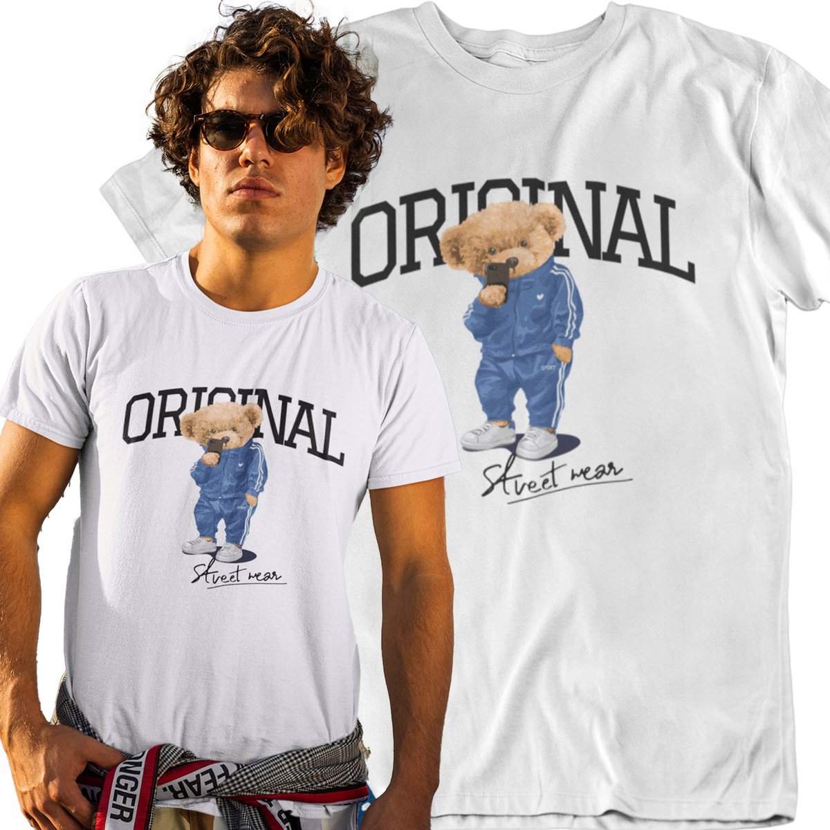 Koszulka z misiem ORYGINAL prezent dla NIEGO nadruk MIŚ Teddy Bear