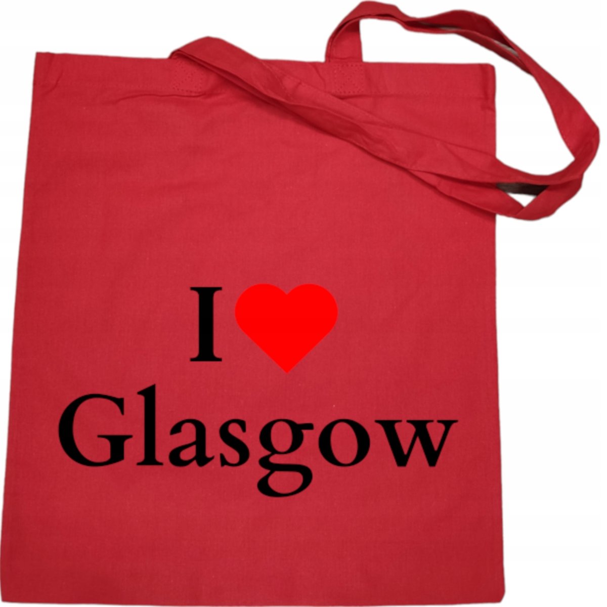 Torba na zakupy nadruk I Love Glasgow Szkocja
