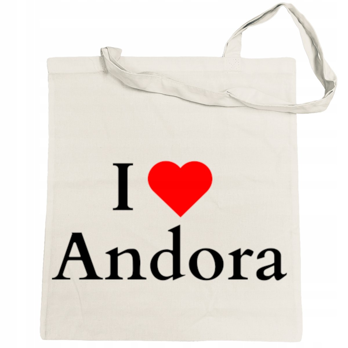 Torba na zakupy nadruk I Love Andora Kocham Andore Prezent