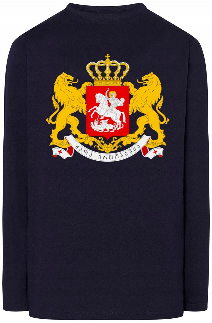 Gruzja Georgia Bluza Longsleeve Męska r.L