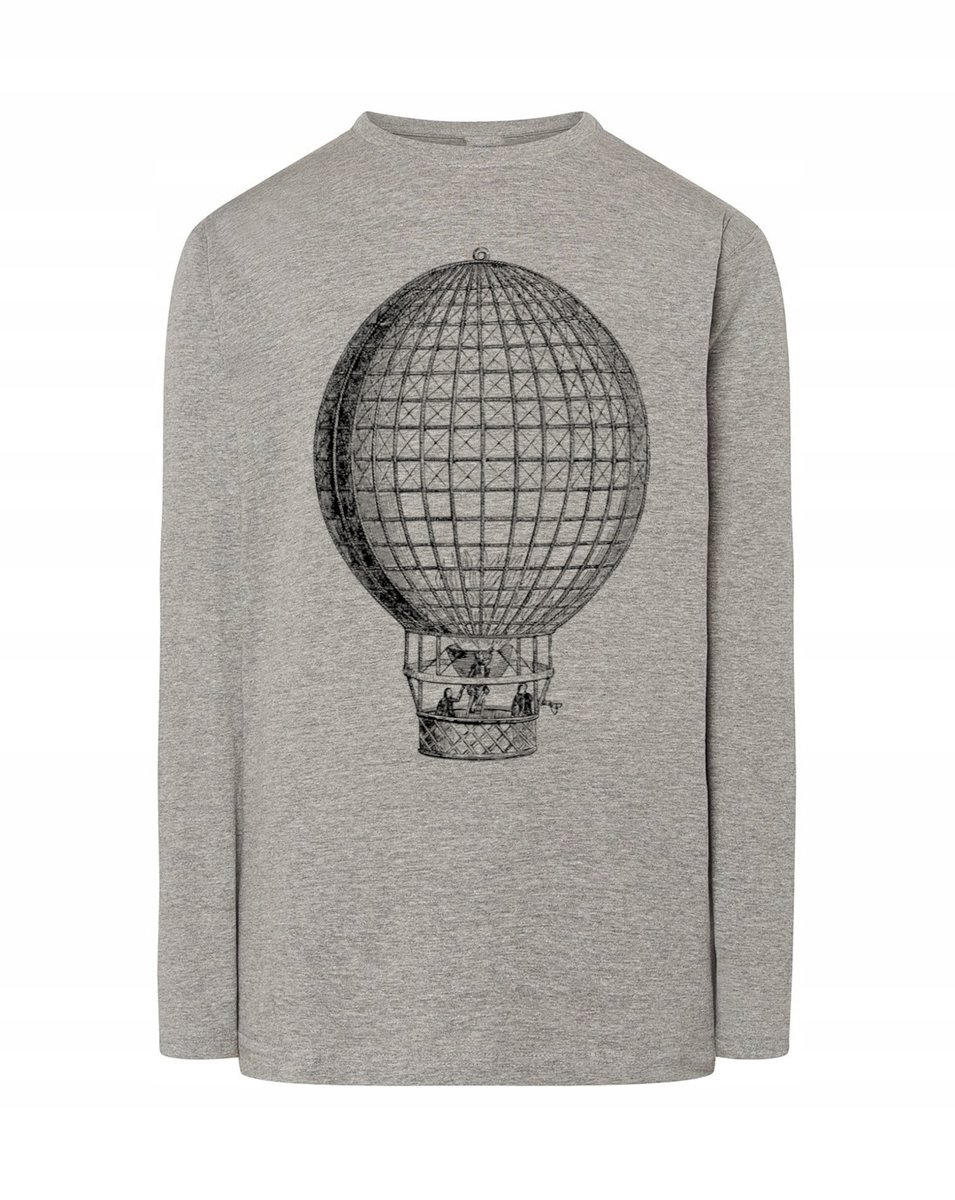 Longsleeve męski FAJNY nadruk BALON r.XS