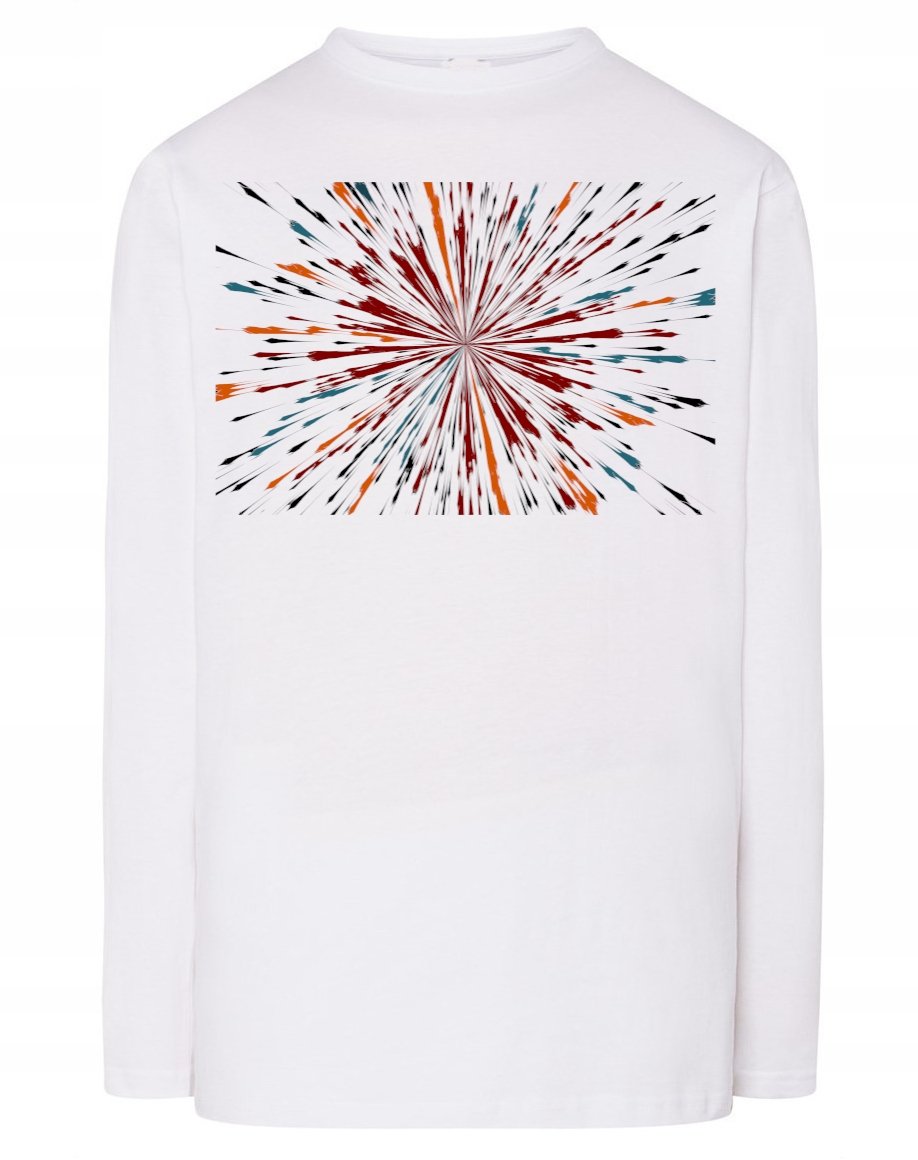 Longsleeve męski nadruk Kolory Abstrakcja r.L