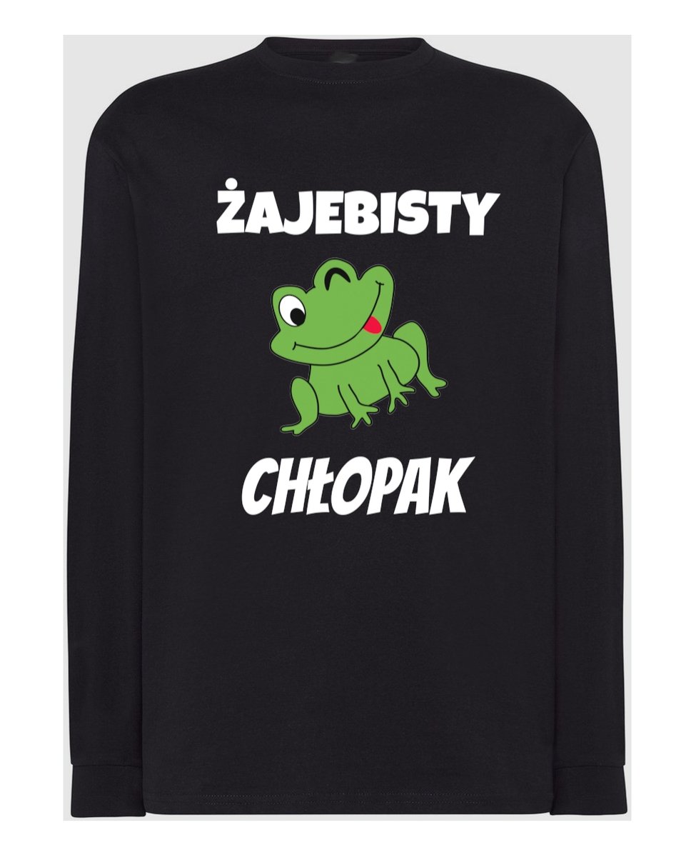 Longsleeve męski Zabawny nadruk Prezent Żaje_bsty Chłopak r.S