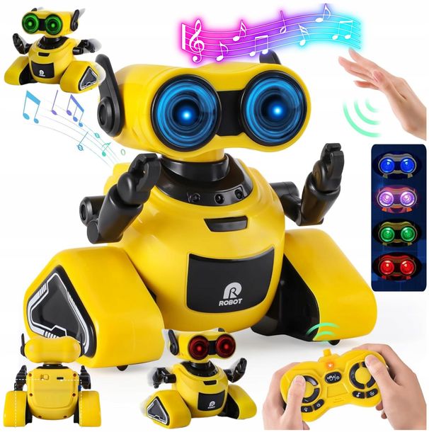 Interaktywny Robot R/C na Pilota Oświetlenie LED Muzyka Sterowany Gestami