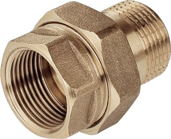 Perfexim Dwuzłączka mosiężna prosta z oringiem 1/2