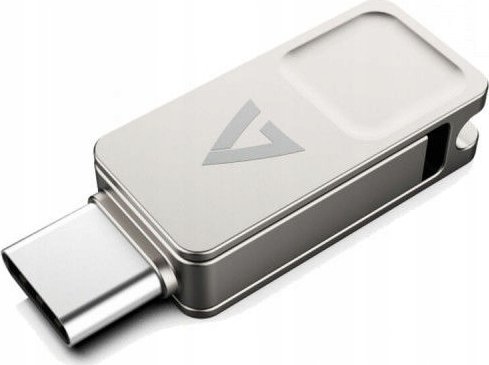 Pendrive V7 128GB TYPE-C+USB 3.2GEN1 SILVER