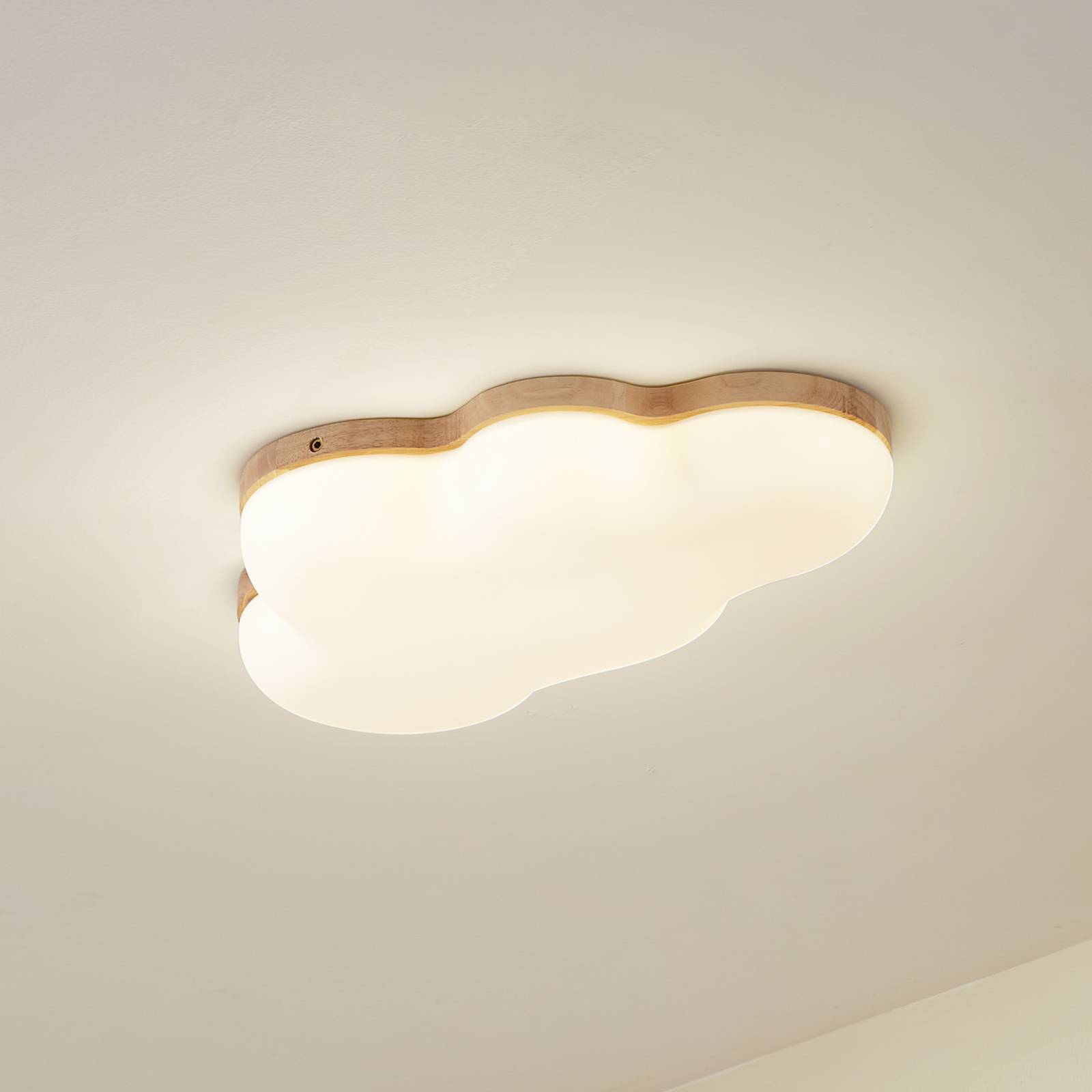 Lindby Lampa sufitowa LED Pilvi, tworzywo sztuczne, chmura, 18 W