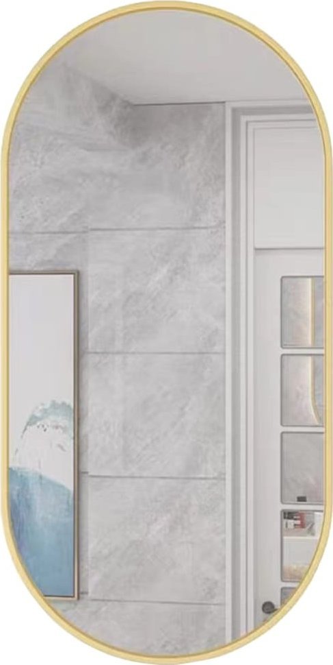 Leobert Lustro owalne 100x50cm złota rama