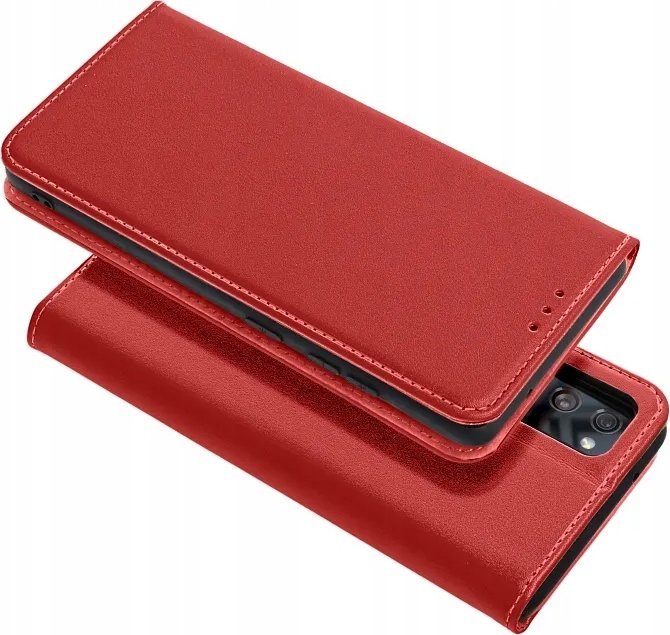 Kabura SMART PRO Book skórzana do XIAOMI Redmi NOTE 14 5G bordowy