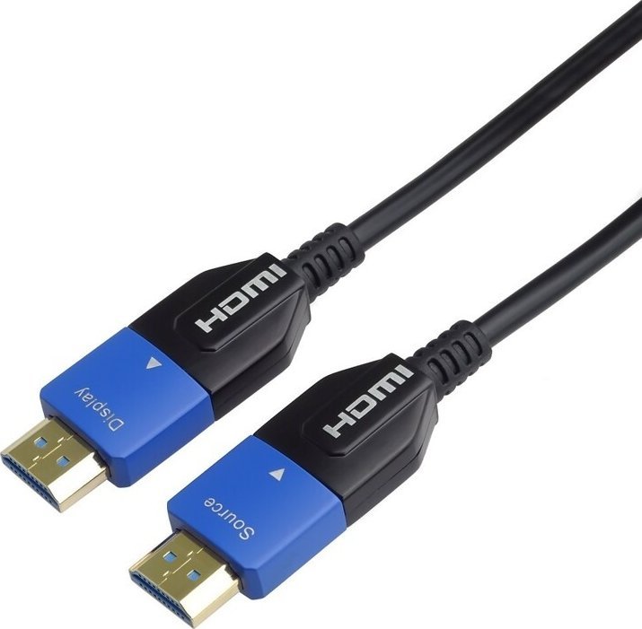Kabel PremiumCord PREMIUMCORD Ultra High Speed HDMI 2.1 optický kabel 8K@60Hz 4K@120Hz 10m zlacený