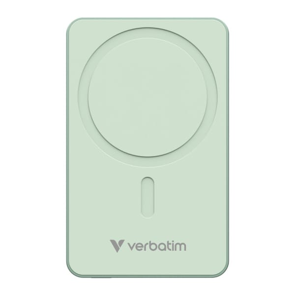 Verbatim, powerbank z ładowaniem bezprzewodowym, 5V, ładowanie telefonu, 32228, 10000mAh, Mocowanie magnetyczne, Zielony