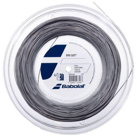 Naciąg tenisowy Babolat  RPM Soft Grey 200m  1,25 mm