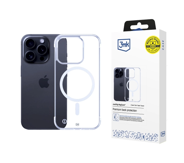 3mk Just20g Clear Case do iPhone 15 Pro Przezroczysty