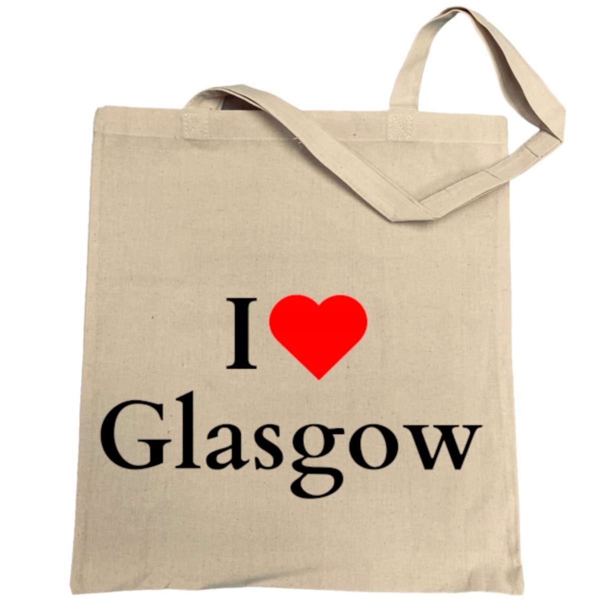 Torba na zakupy nadruk I Love Glasgow Szkocja