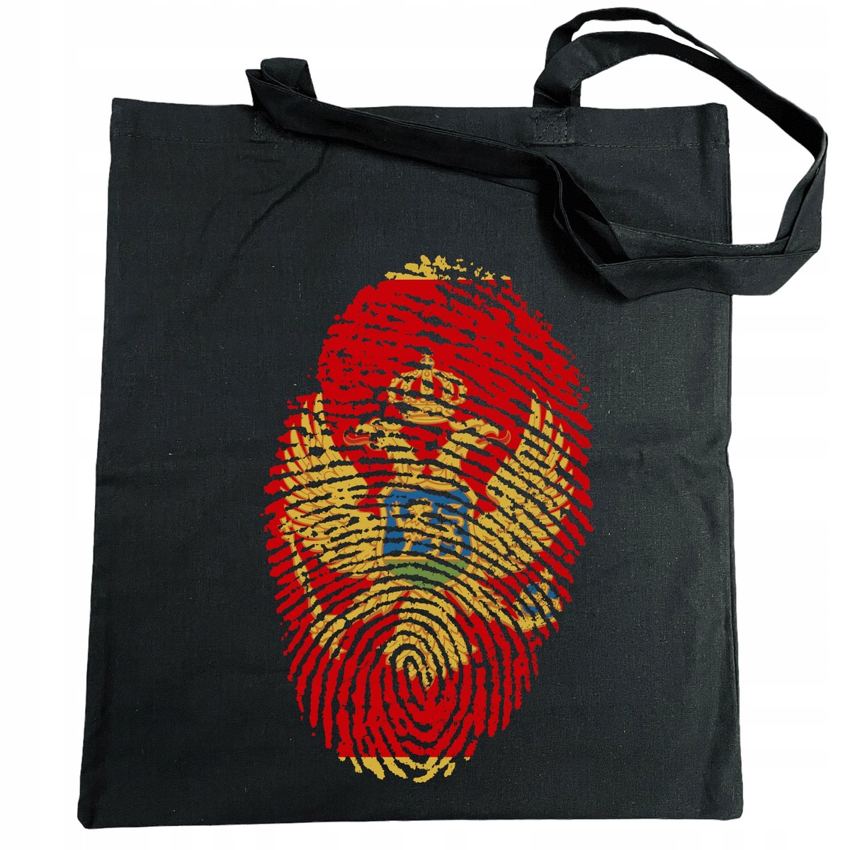 Czarnogóra Flaga Odcisk Torba Zakupowa