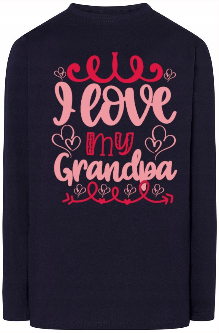 Dzień Dziadka Nadruk Prezent Longsleeve r.XS