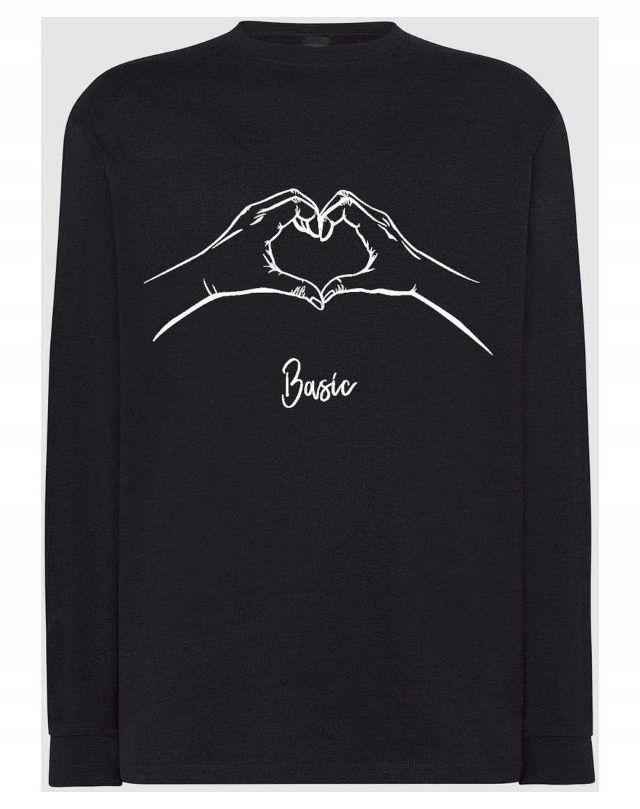Walentynki Longsleeve = Basic Love MIŁOŚĆ r.3XL