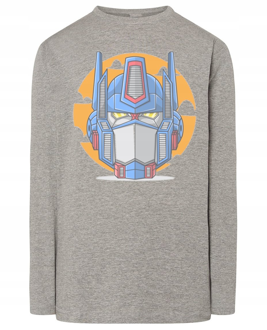 Longsleeve męski fajny nadruk ROBOT r.4XL