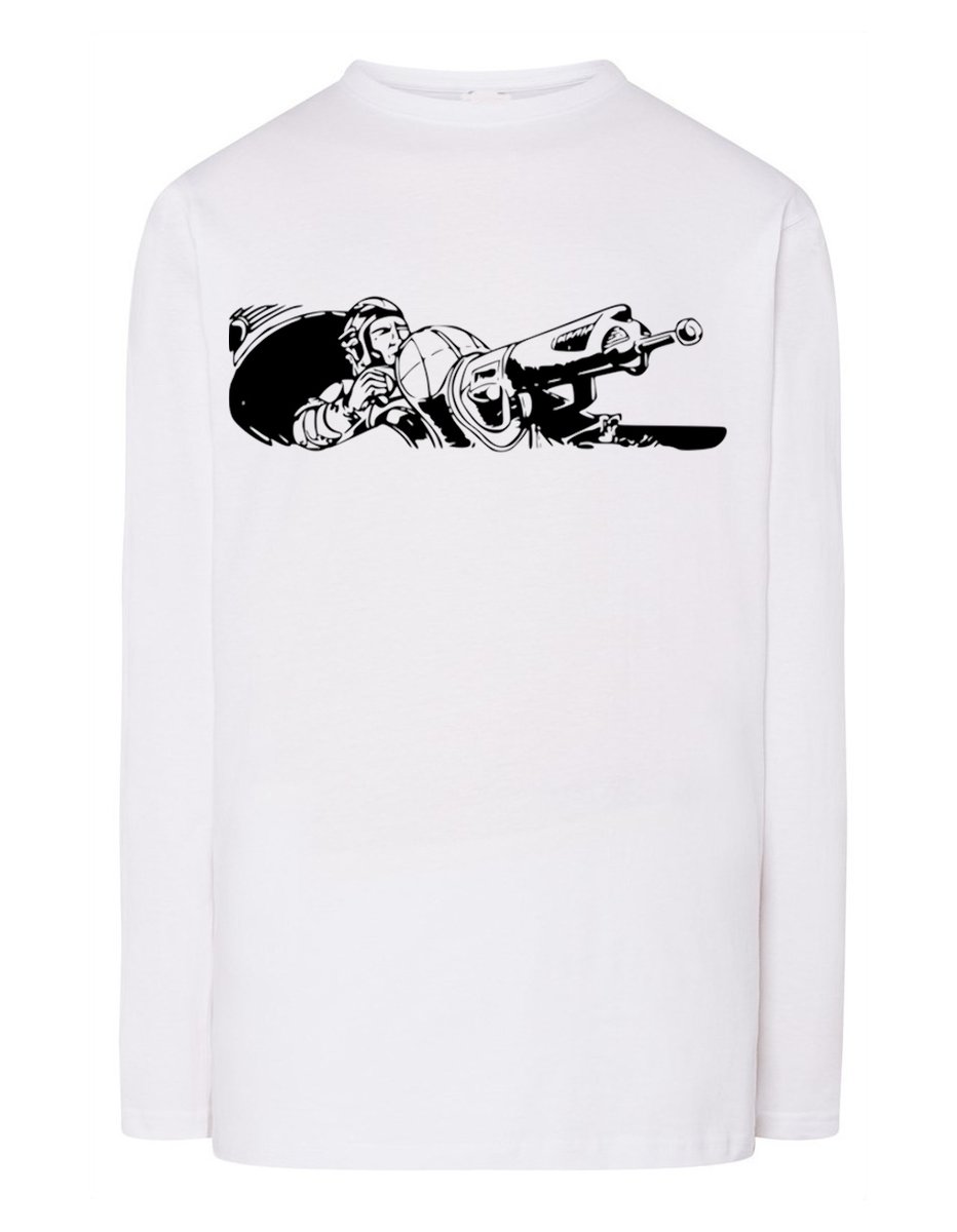 Longsleeve męski nadruk KARABIN DZIAŁKO r.XL