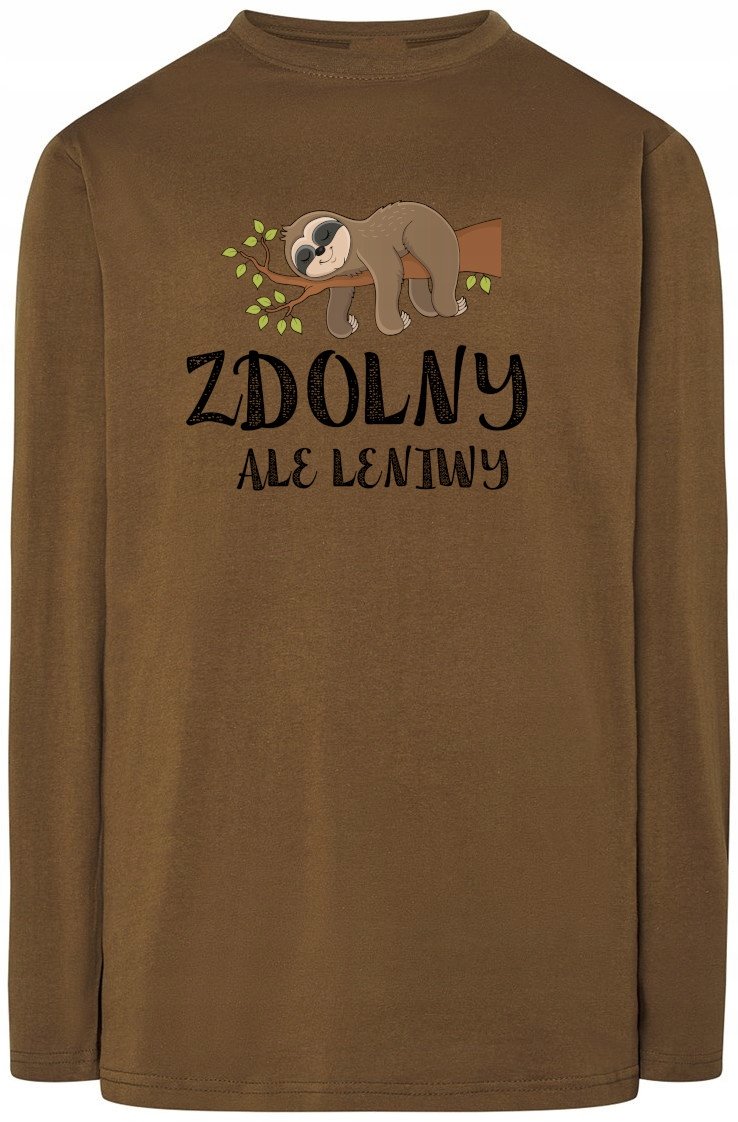 Leniwy Ale Zdolny Leniwiec Bluza Longsleeve R.S