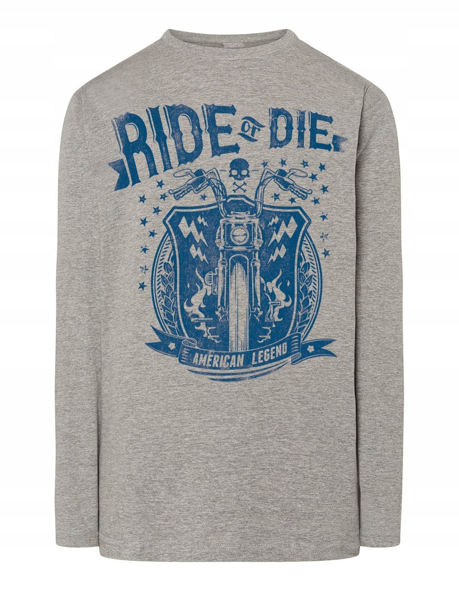 Longsleeve męski nadruk Ride or Die r.XXL