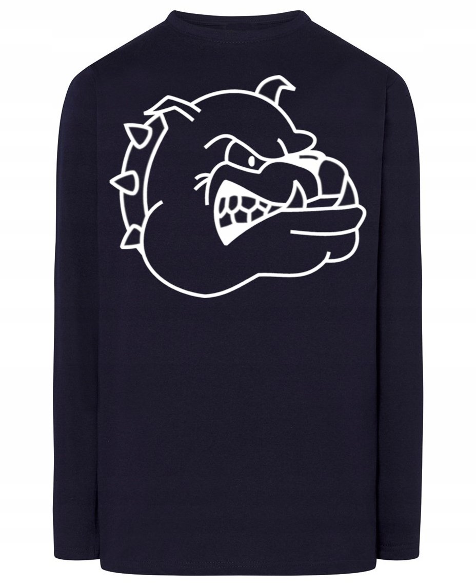 Longsleeve męski nadruk groźny pies r.XXL