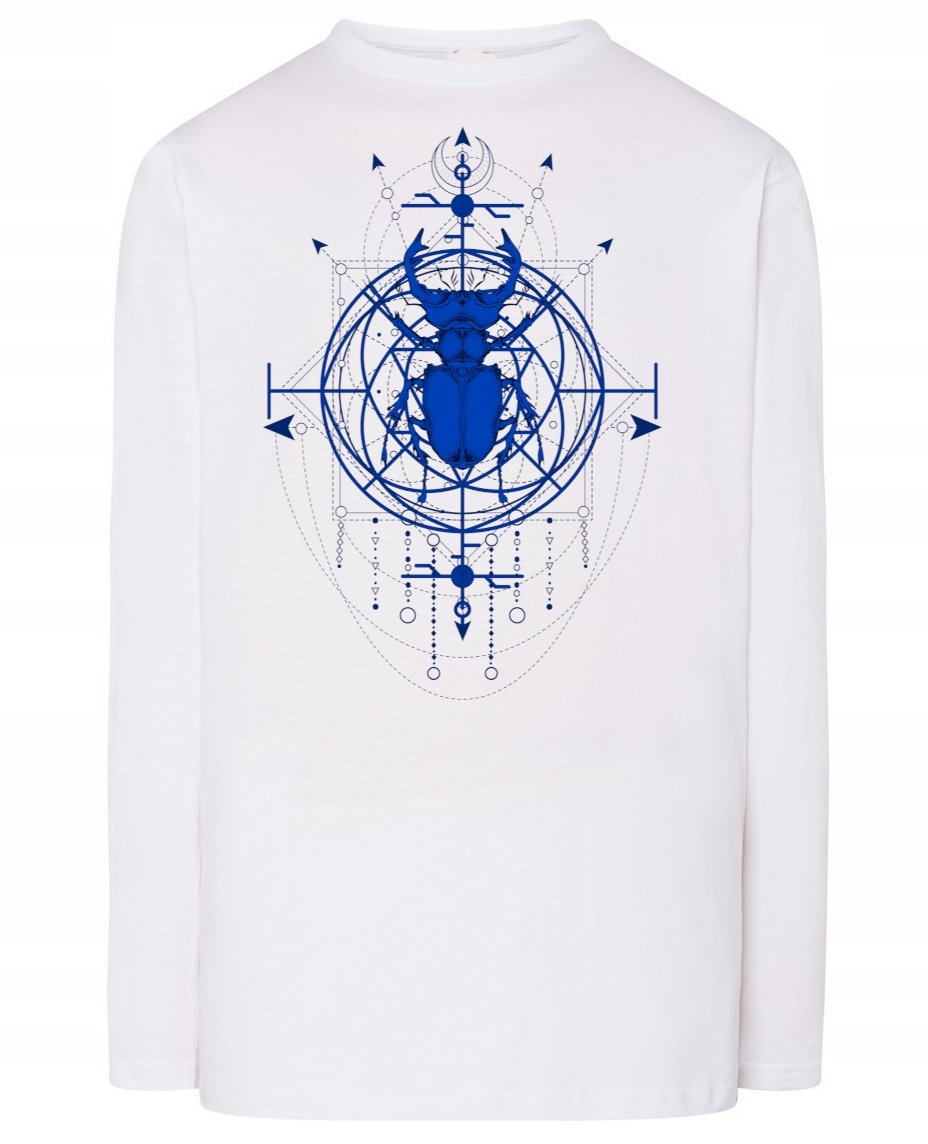 Longsleeve ciekawy nadruk CHRZĄSZCZ MAGIA r.L