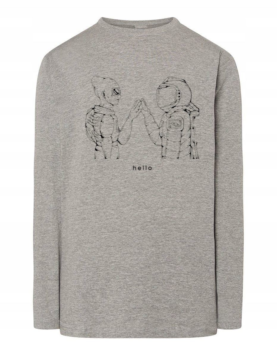 Longsleeve nadruk SPOTKANIE KOSMICI Hello r.XL