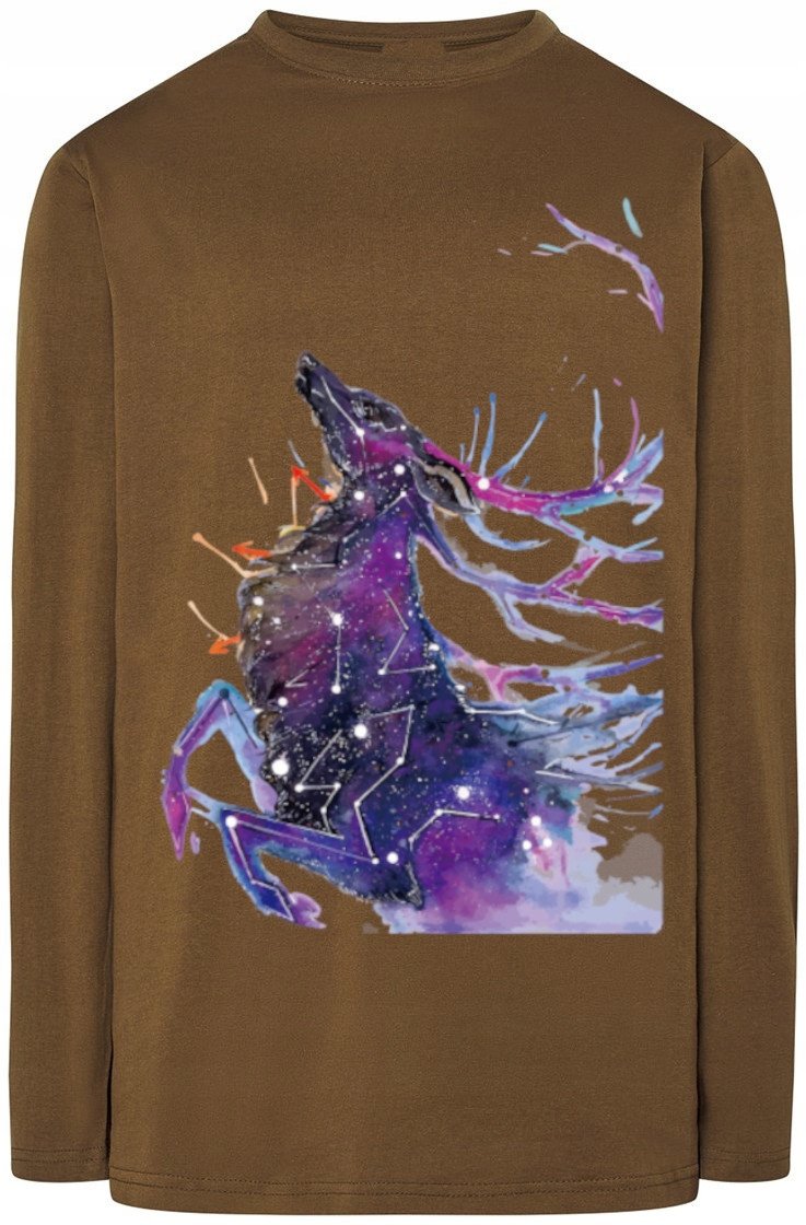 Jeleń Kolorowy Męska bluza Longsleeve Rozm.3XL