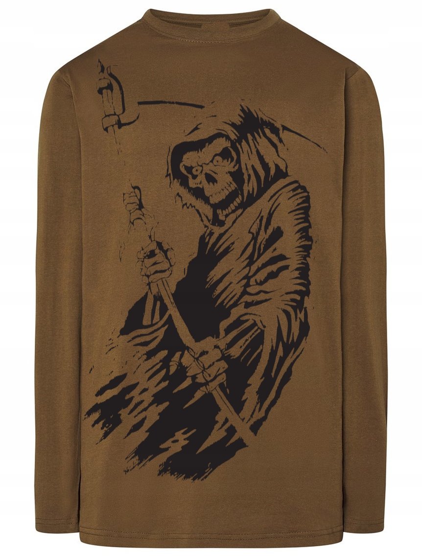 Longsleeve męski nadruk śmierć Rozm.3XL