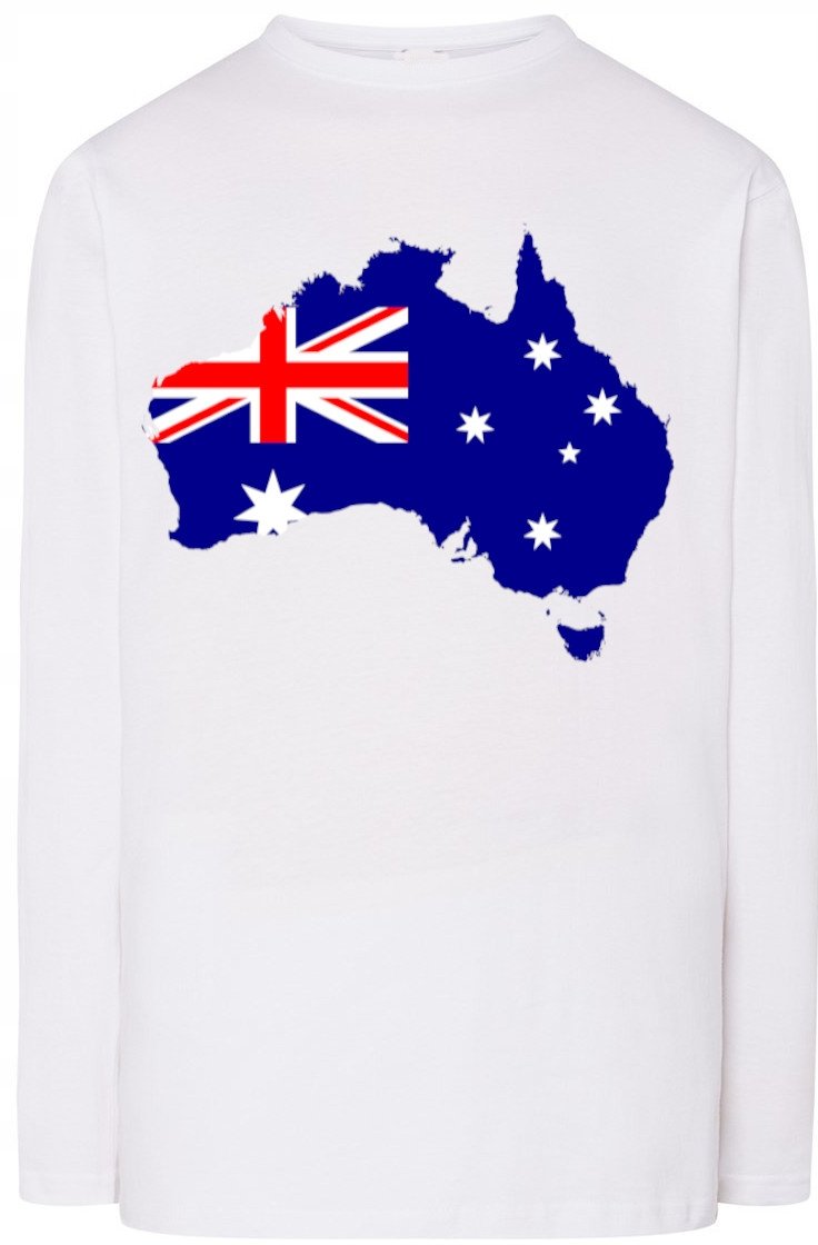 Australia Flaga Męski Longsleeve Modny Rozm.XL